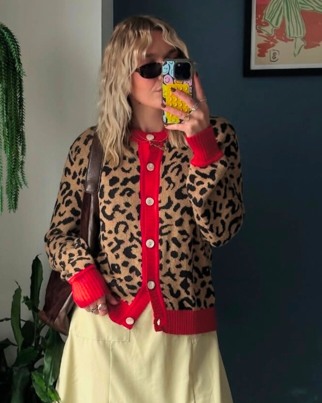 Leopard Cotton Cardigan
