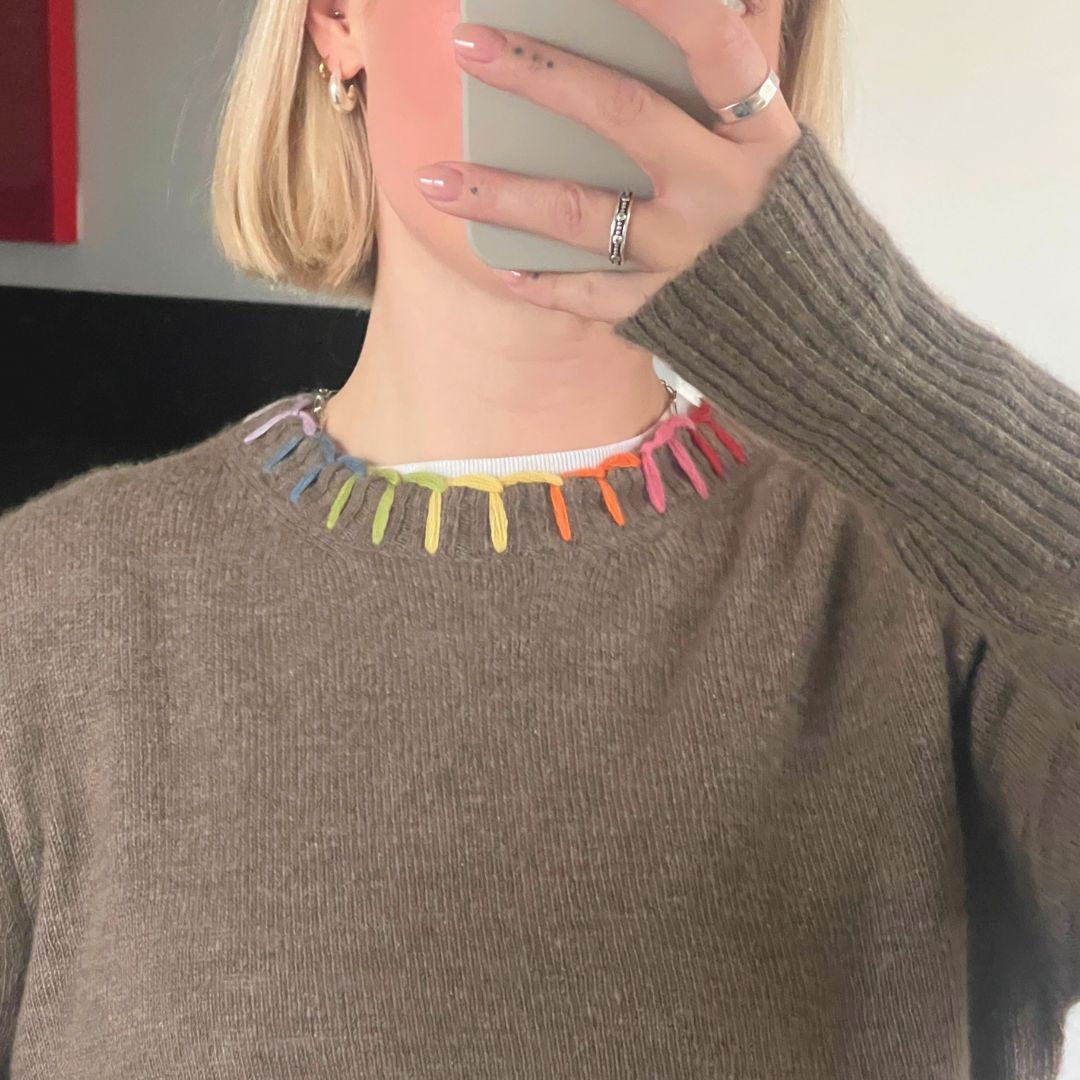 Rainbow Cashmere Sweater