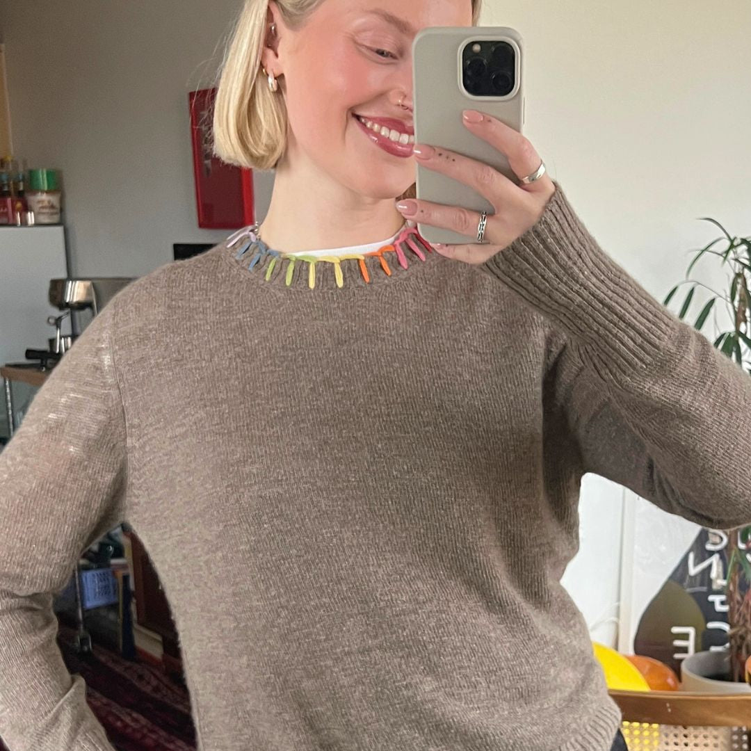 Rainbow Cashmere Sweater